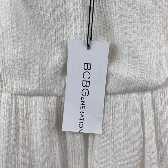 New BCBGeneration Women's Crochet Strap Open Back Short Sundress size M - Picture 5 of 14